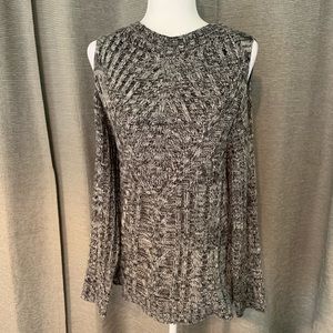 Cold Shoulder Sweater - Gray